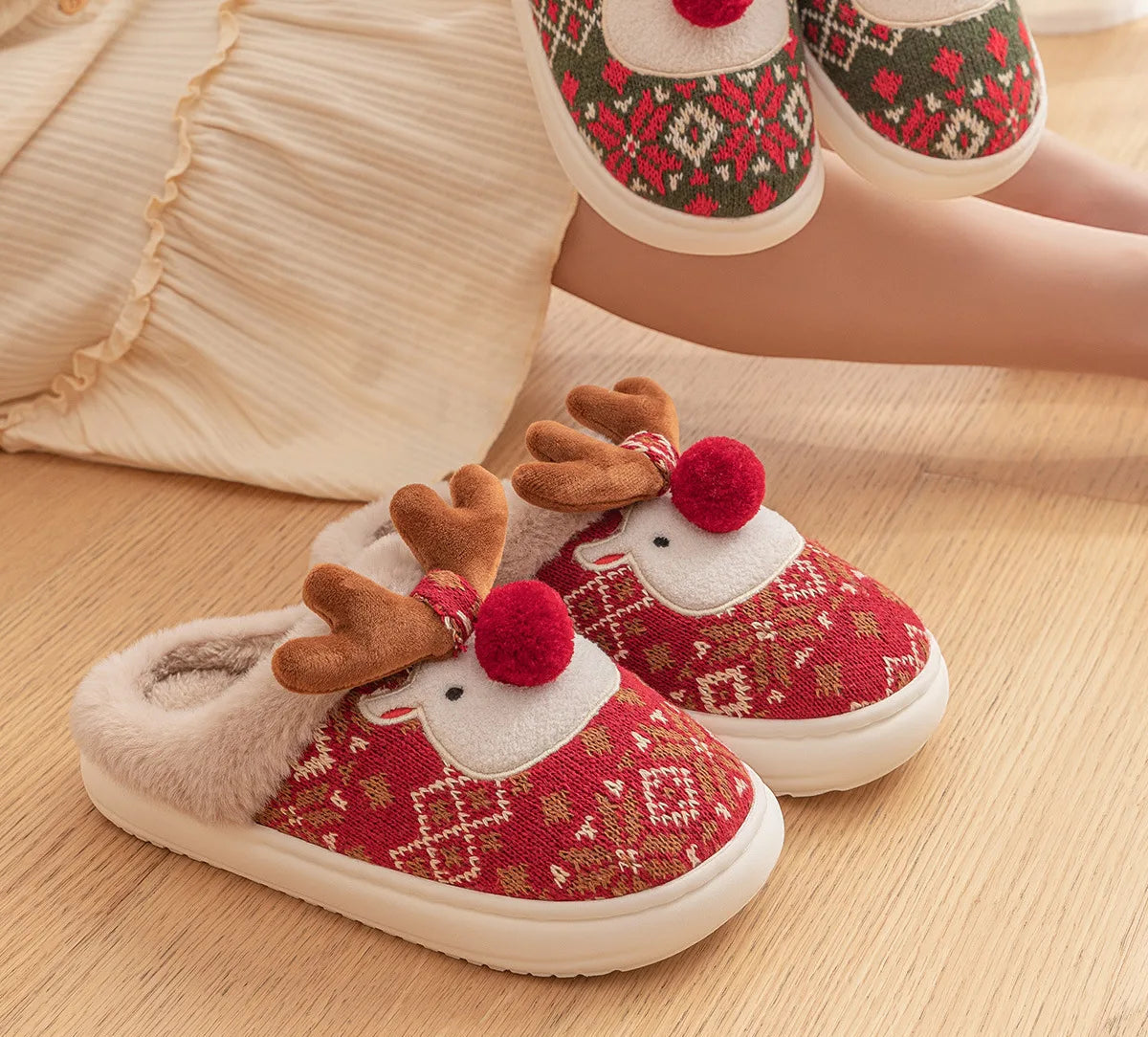 Reindeer House Slippers