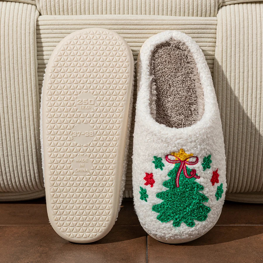 Christmas Tree House Slippers