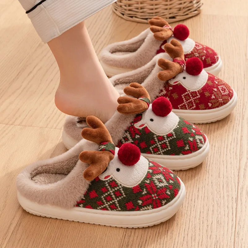 Reindeer House Slippers