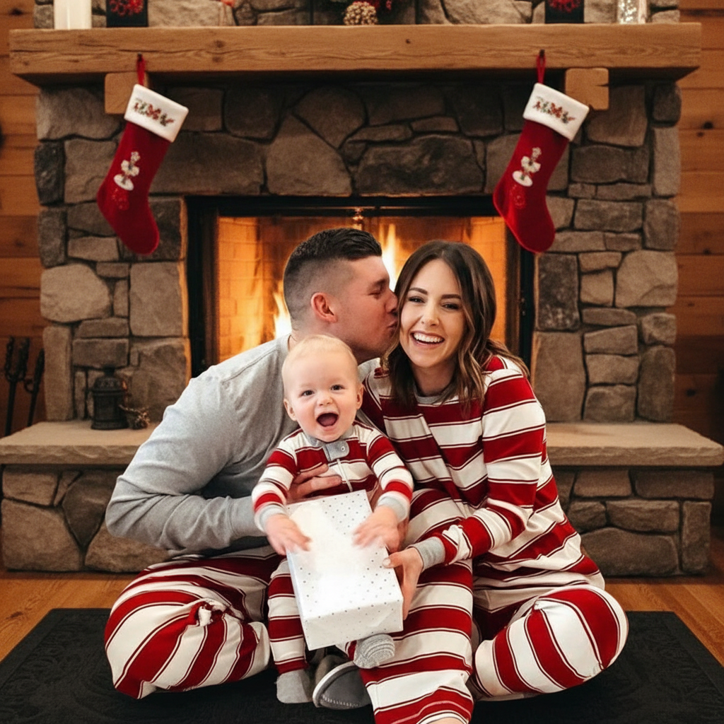 Red Stripe Pyjama Set