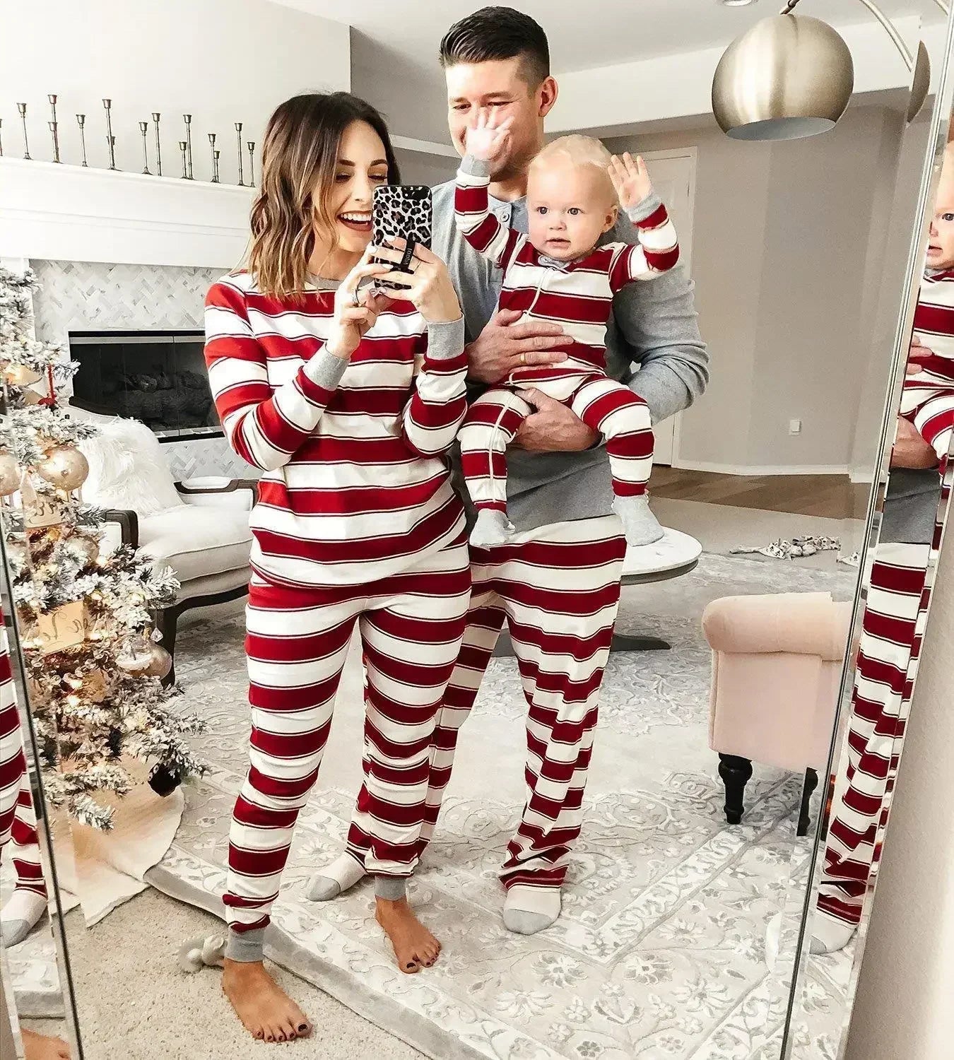 Red Stripe Pyjama Set